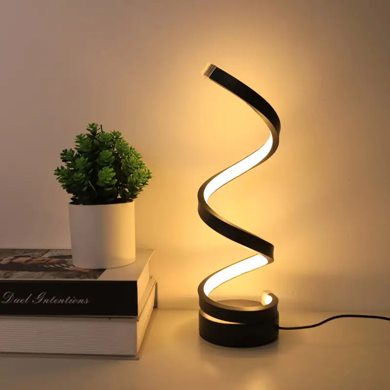 Lampe LED Dimmable Spirale - Design Élégant et Écologique
