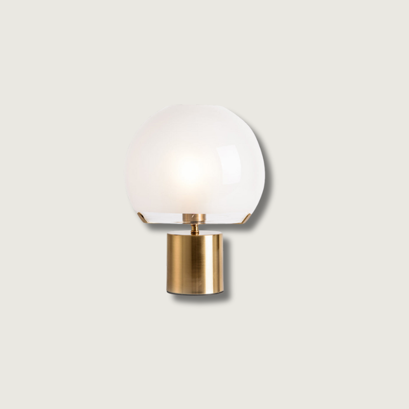 Lampe de Table Rétro en Verre - Design Élégant et Lumineux
