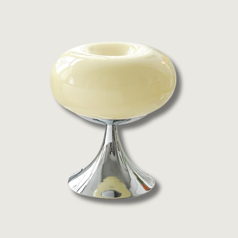 Lampe Contemporaine en Verre et Métal - Design Unique et Éclairage LED Économe