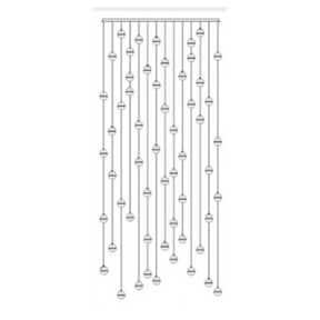 Luminaire Suspendu en Cristal - Éclairage Élégant et Réglable