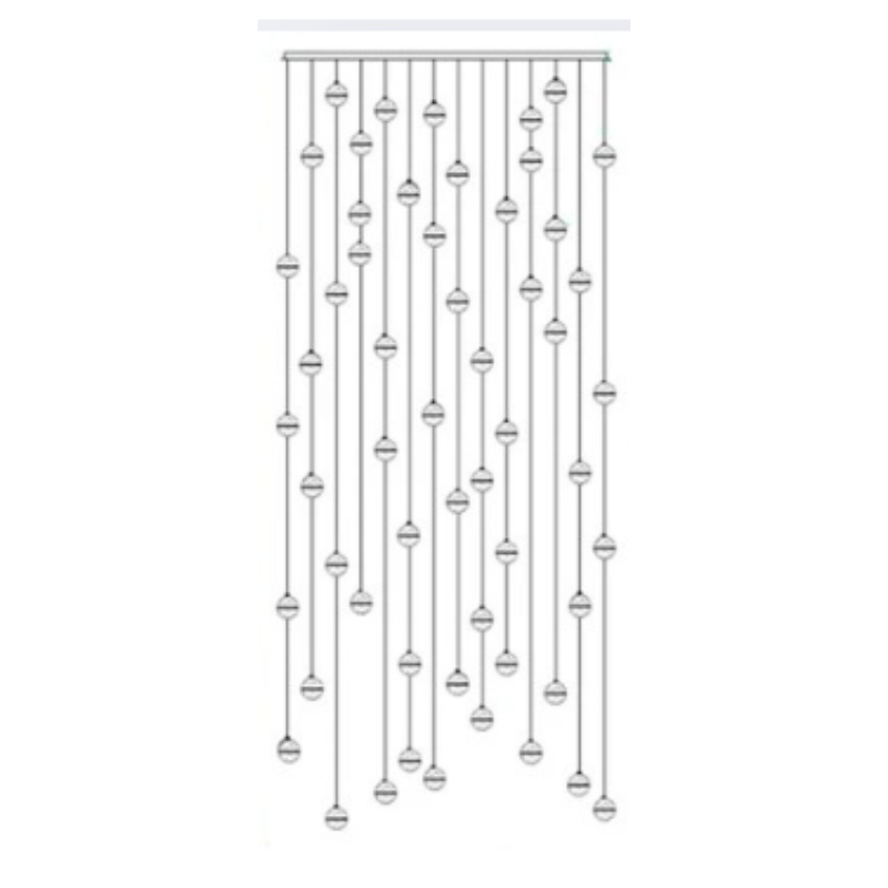 Luminaire Suspendu en Cristal - Éclairage Élégant et Réglable