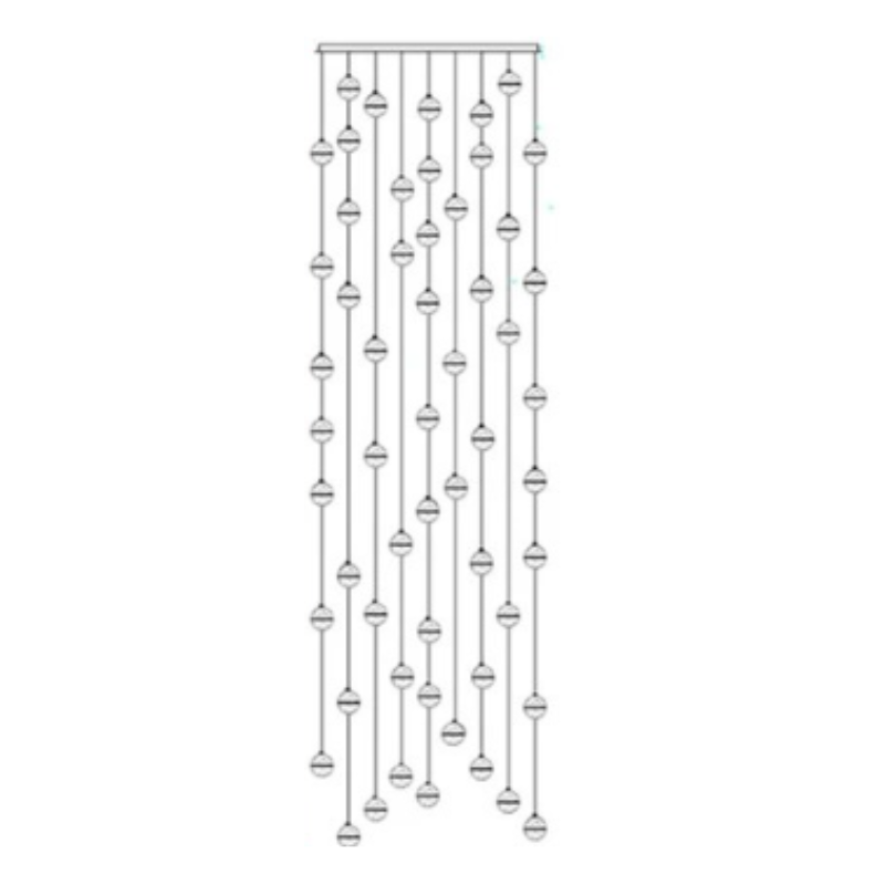 Luminaire Suspendu en Cristal - Éclairage Élégant et Réglable