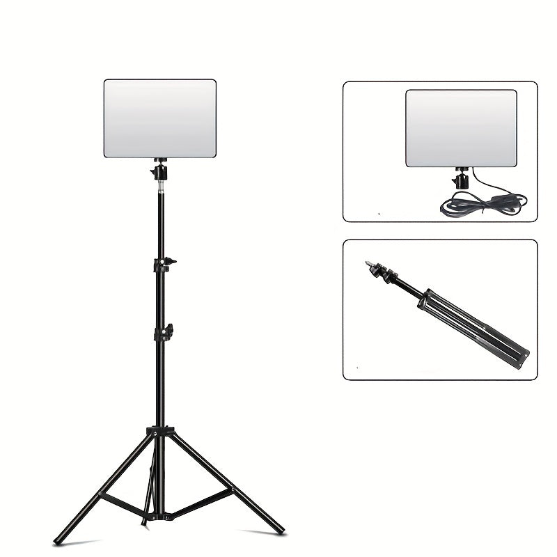 Support de Lumière Ajustable pour Photographie - Hauteur de 1,1 m et Aluminium Robuste
