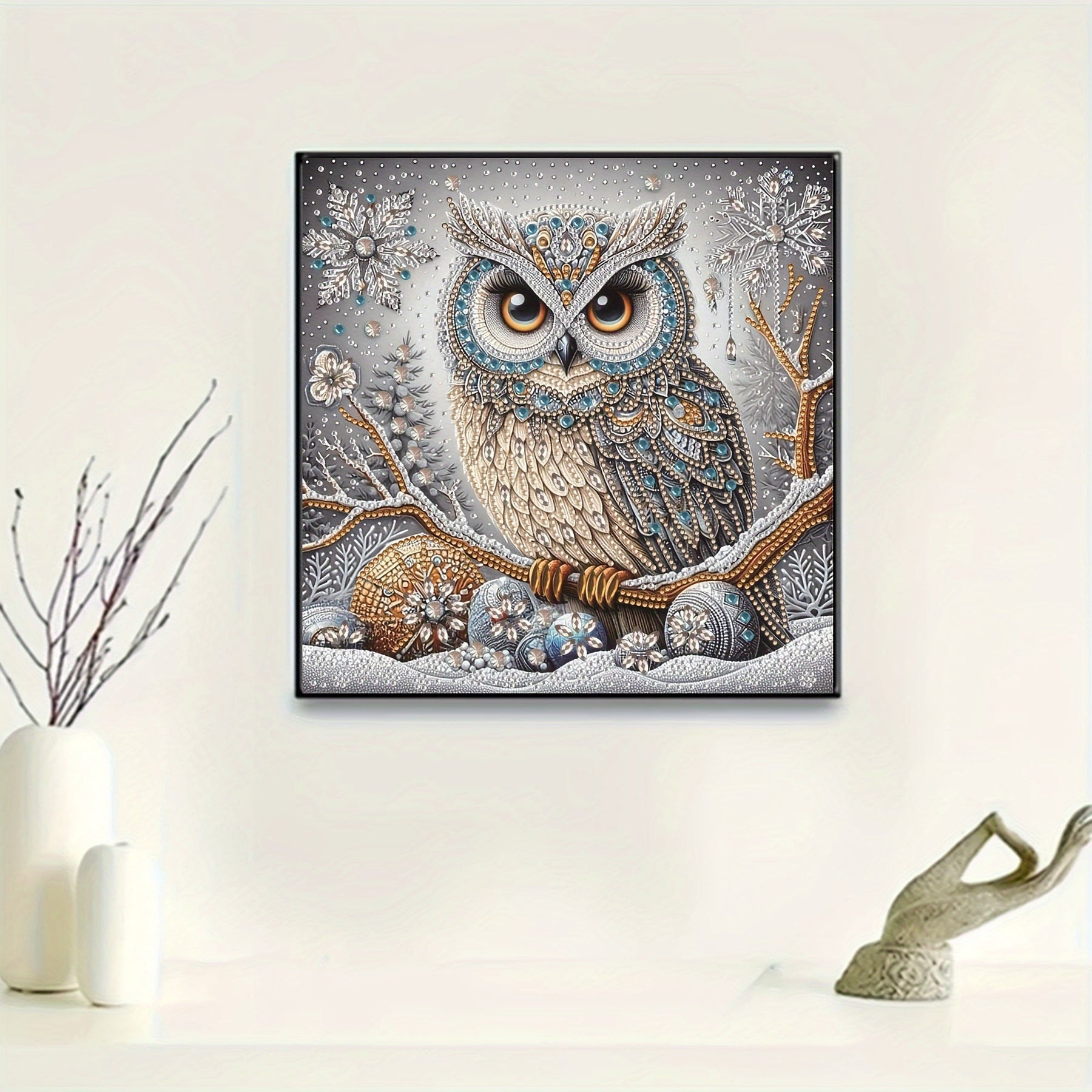 Kit de Création en Diamant 5D - Art DIY Relaxant avec Hibou