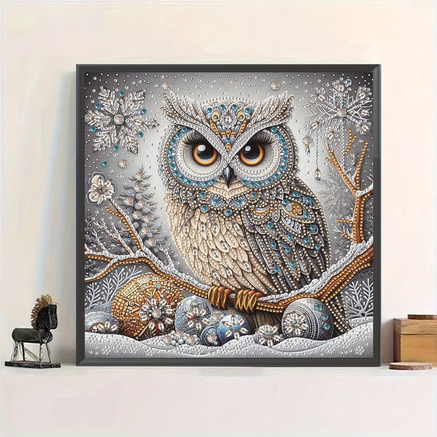 Kit de Création en Diamant 5D - Art DIY Relaxant avec Hibou