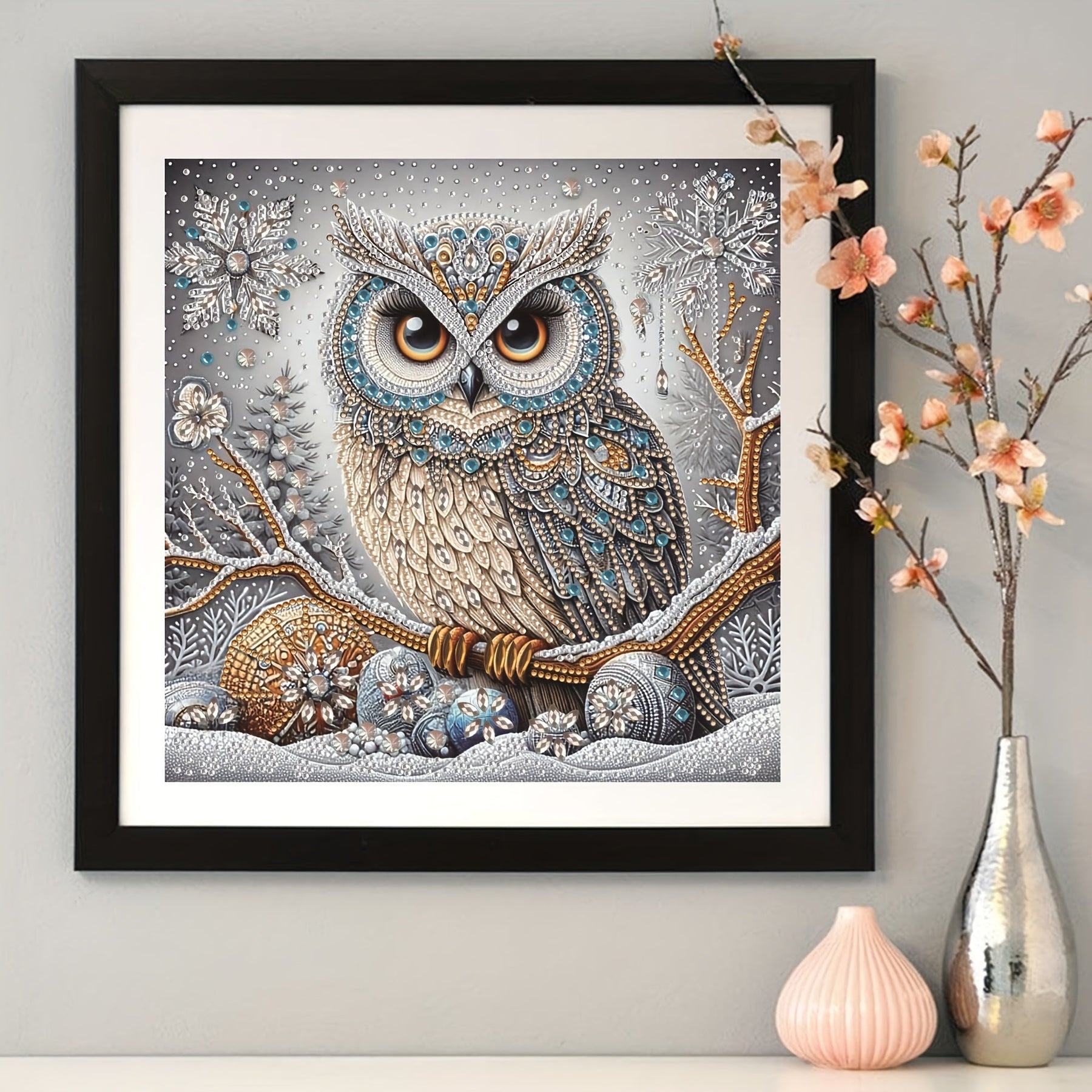 Kit de Création en Diamant 5D - Art DIY Relaxant avec Hibou