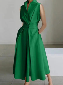 Robe Midi Chic pour Femme - Design A-Line et Confort Optimal