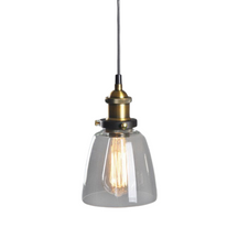 Lampe Suspendue Industrielle en Verre - Design Élégant et Minimaliste