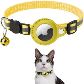 Collier GPS pour Chat Sécurisé - Design Réfléchissant et Dégagement Rapide