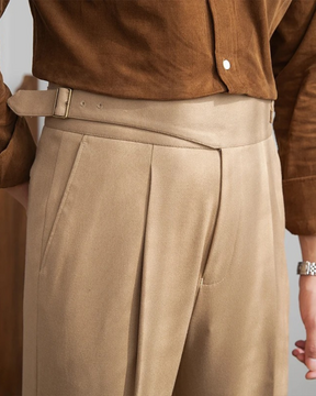 Pantalon Sur-Mesure Élégant pour Hommes - Polyvalent et Résistant aux Rides