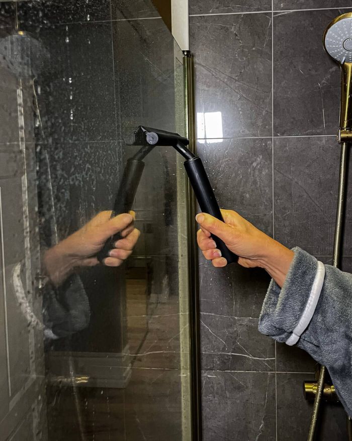 Essuie-Glace de Douche Télescopique - Nettoyage Efficace des Murs et Sols
