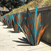 Lampe de Jardin Artisanale en Agave - Éclairage Extérieur Étanche et Élégant