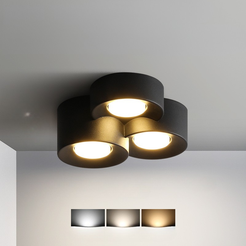 Luminaire de Plafond Rond Élégant - Éclairage Économe en Énergie et Polyvalent