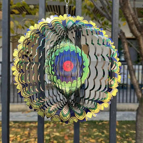 Windgong 3D pour Jardin - Décor Résistant aux Intempéries et Apaisant