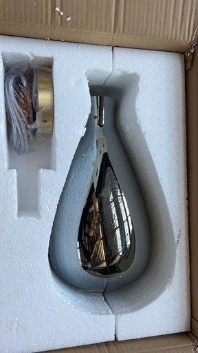 Lampe Suspendue Grise Design Élégant - Éclairage Ambiance et Matériaux Luxueux