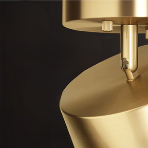 Suspension Industrielle Contemporaine - Lumière Chaleureuse et Accueillante