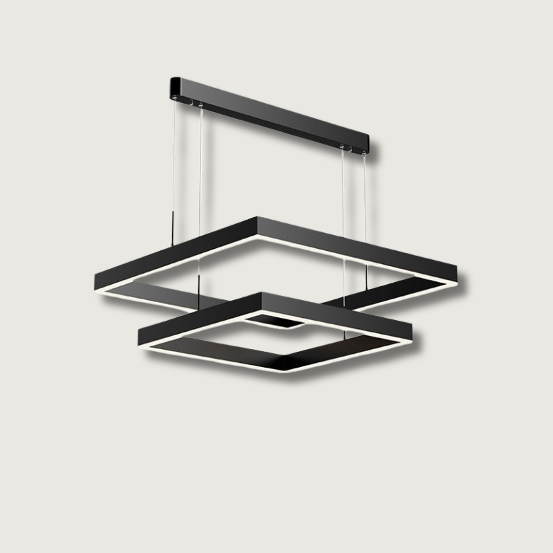Lustre LED Dimmable Élégant - Design Contemporain et Fonctionnalité Pratique