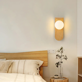 Applique Murale en Noyer Chic - Élégance et Efficacité Énergétique