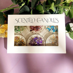 Bougies Parfumées de Luxe - Ambiance Romantique avec Cristaux