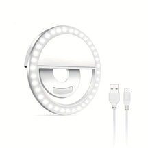 Lampe Anneau LED pour Selfie - Éclairage Doux et Rechargeable