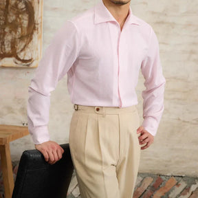 Chemise Ajustée Micro-Carreaux Distinguée - Élégance Classique et Confort Contemporain