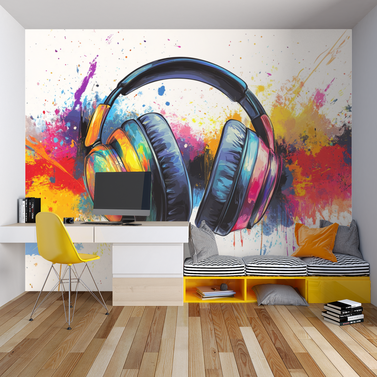 Papier Peint Casque Art Graffiti