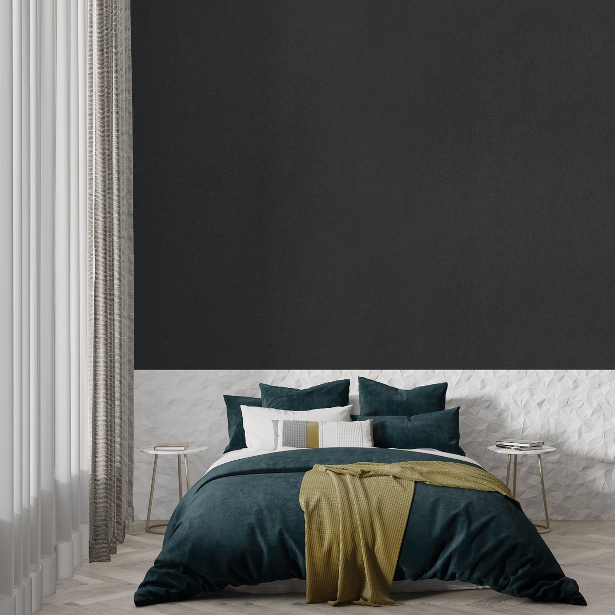 Papier Peint Gris Anthracite Uni