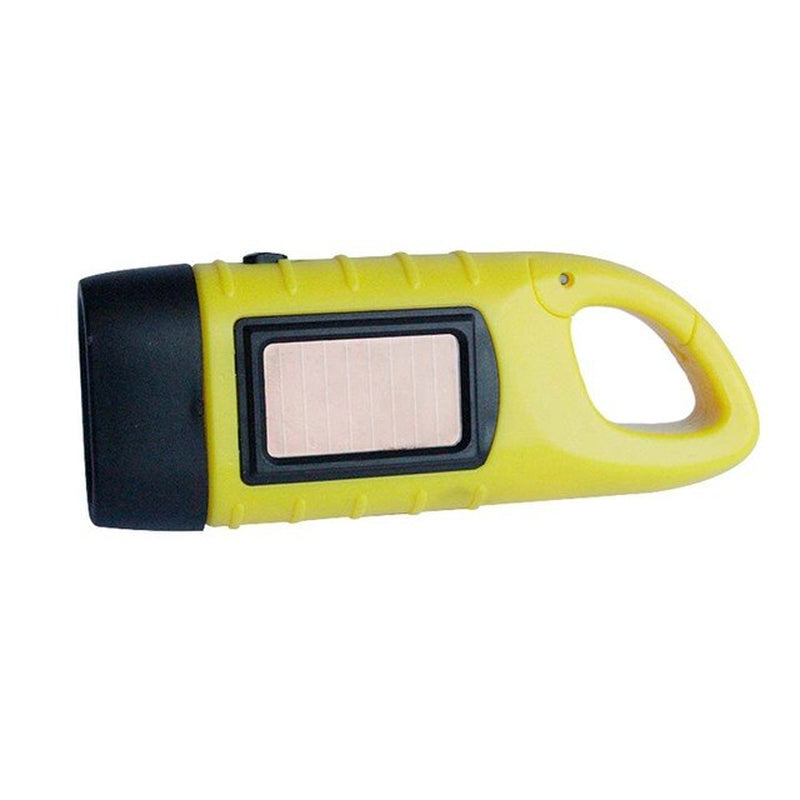 Lampe de Poche Solaire Étanche - Chargement Manuel et LED Puissante