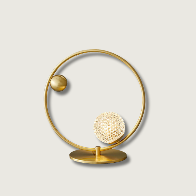 Lampe de Table Élégante en Verre - Design Asymétrique et Matériaux de Qualité