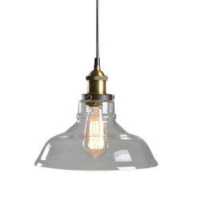 Lampe Suspendue Industrielle en Verre - Design Élégant et Minimaliste