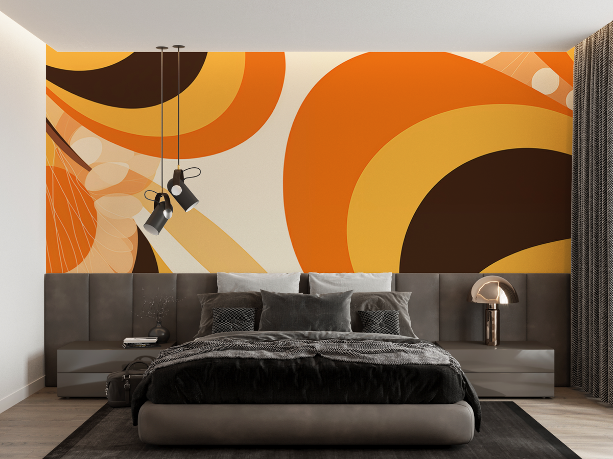 Seventies Orange Wallpaper