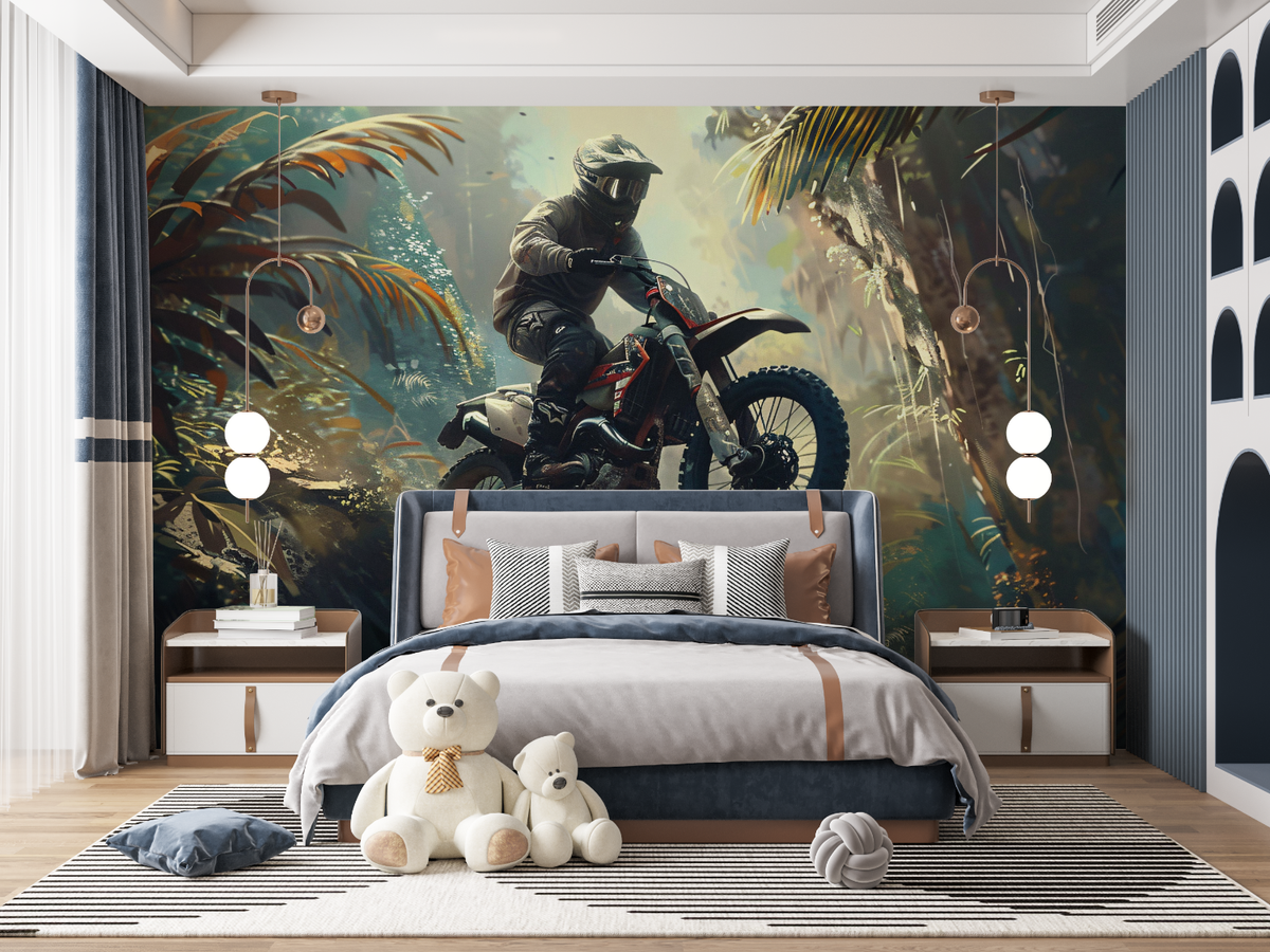 Papier Peint Mural Garcons Motocross