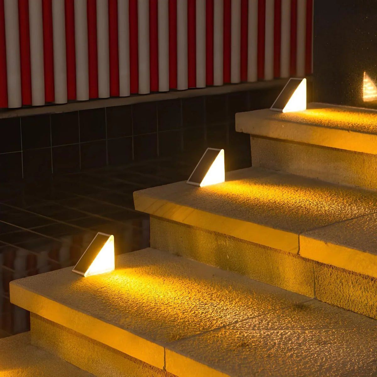 Lumières Solaire pour Escaliers - Éclairage LED Économe et Résistant aux Intempéries