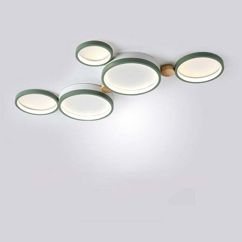 Plafonnier Élégant Blanc et Gris - Design Moderne et Illumination Uniforme