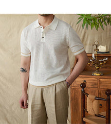 Polo en Coton Mercerisé pour Homme - Confort Luxueux et Élégance Intemporelle