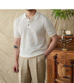 Polo en Coton Mercerisé pour Homme - Confort Luxueux et Élégance Intemporelle