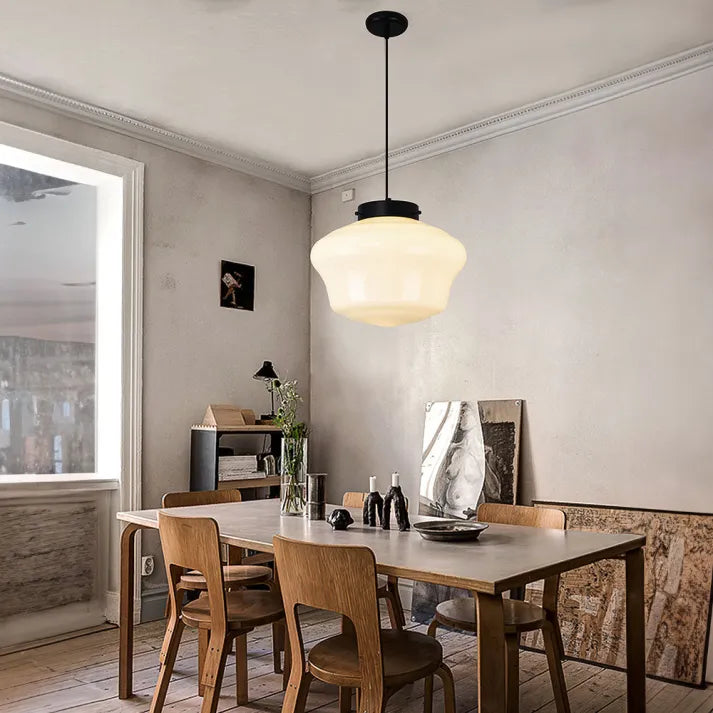 Lampe Pendante Géométrique Vintage - Éclairage Chaud et Design Élégant