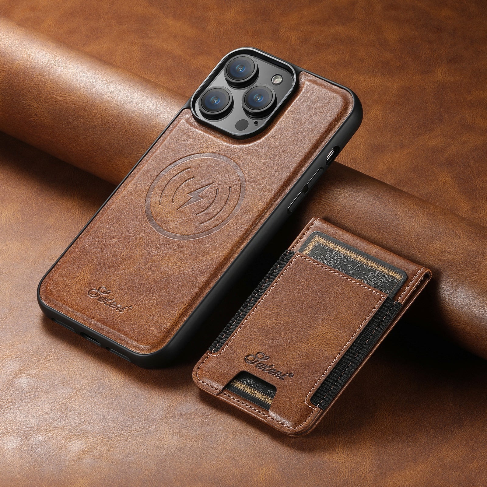 Coque de Téléphone Élégante et Durable - Porte-Carte Intégré et Protection Supérieure