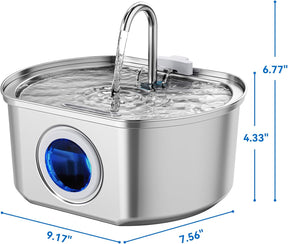 Fontaine à Eau en Acier Inoxydable - Design Élégant et Résistant aux Intempéries
