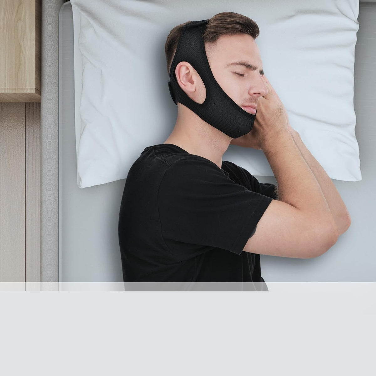 Bandeau Anti-Ronflement Confortable - Améliorez Votre Sommeil et Respiration