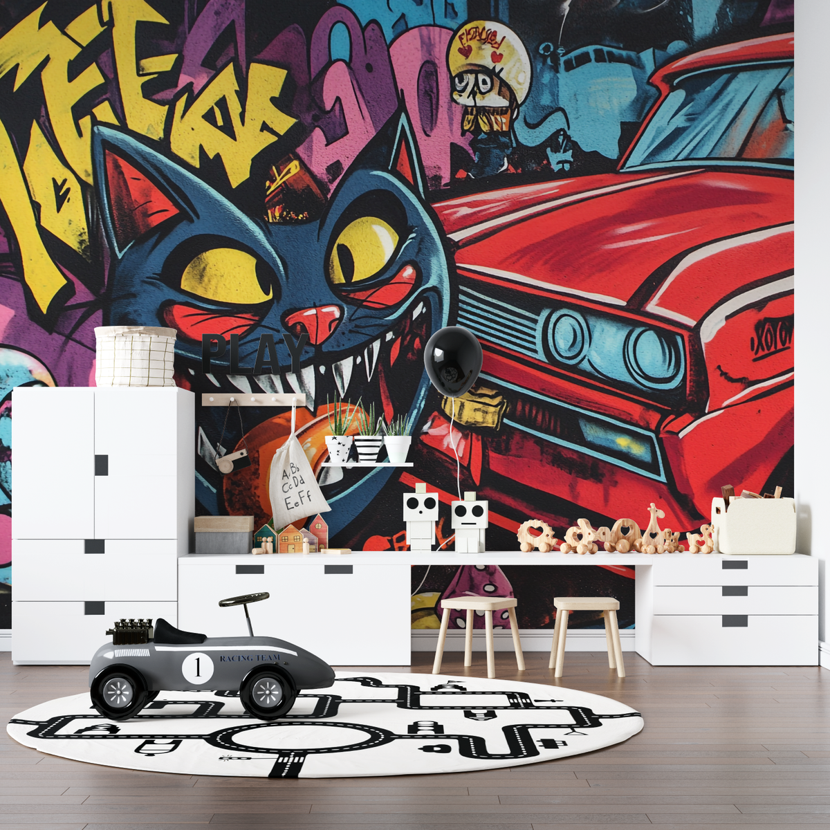 Papier Peint Graffiti Amusant