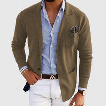 Blazer Décontracté en Polyester pour Hommes - Confort et Élégance pour Toutes Occasions