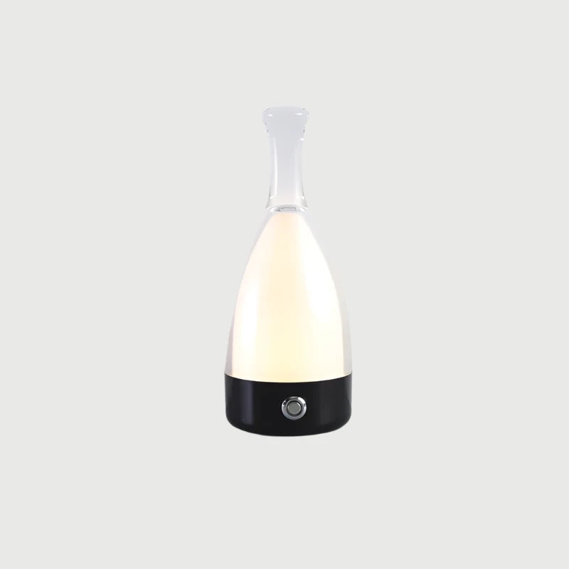 Lampe de Table en Bouteille de Vin - Éclairage Dimmable et Ambiance Chaleureuse