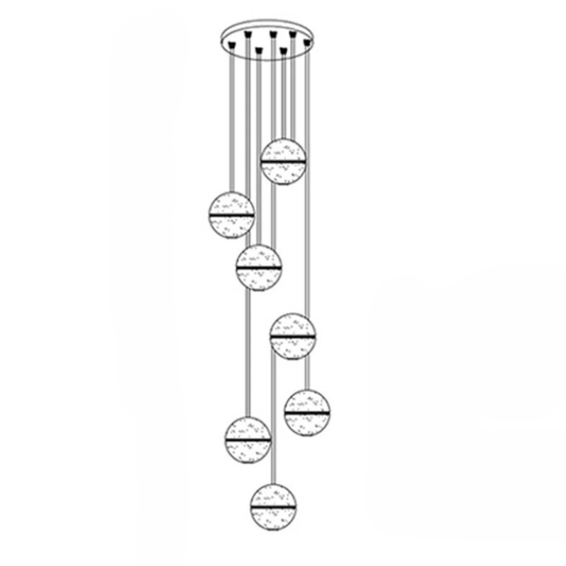 Luminaire Suspendu en Cristal - Éclairage Élégant et Réglable
