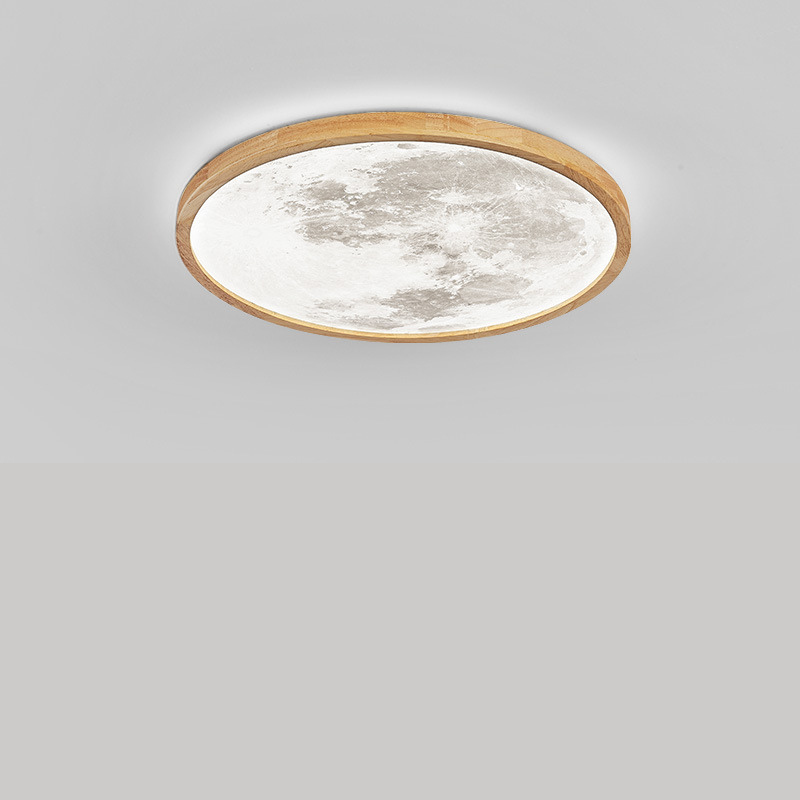 Lampe de Plafond Élégante en Bois - Design Minimaliste et Éclairage Accueillant