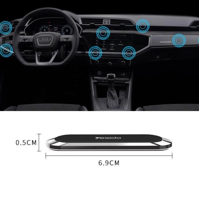 Support Téléphone Magnétique Voiture - Installation Rapide et Forte Adhérence