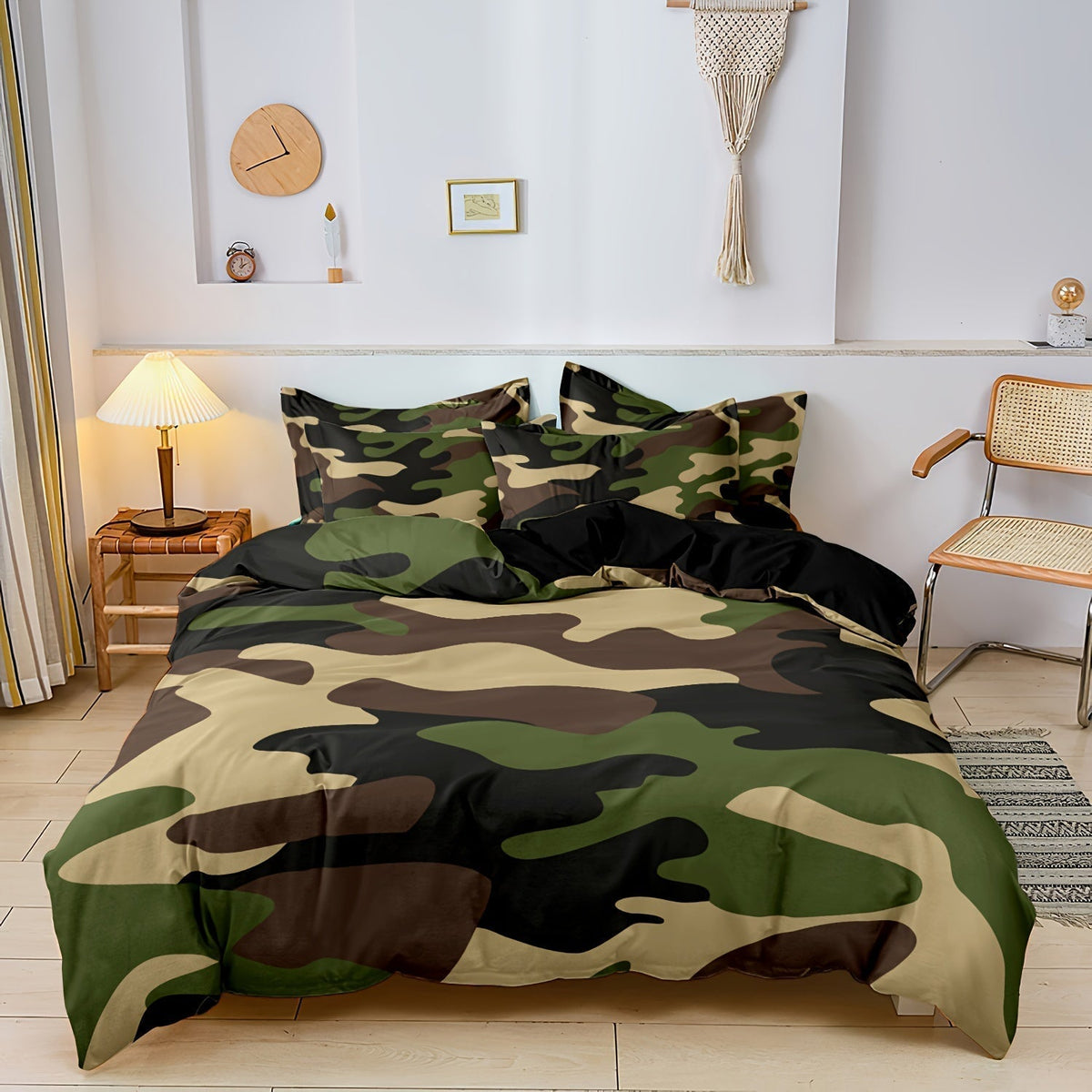 Literie Camouflage Chic pour Chambre - Confort et Style Élégant