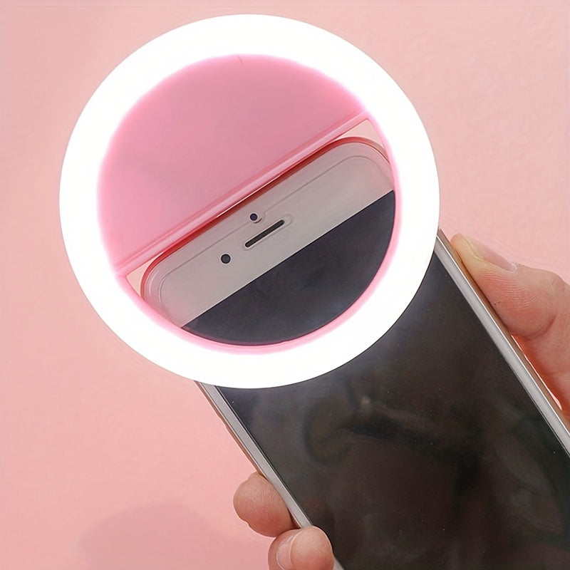 Lampe Anneau LED pour Selfie - Éclairage Doux et Rechargeable