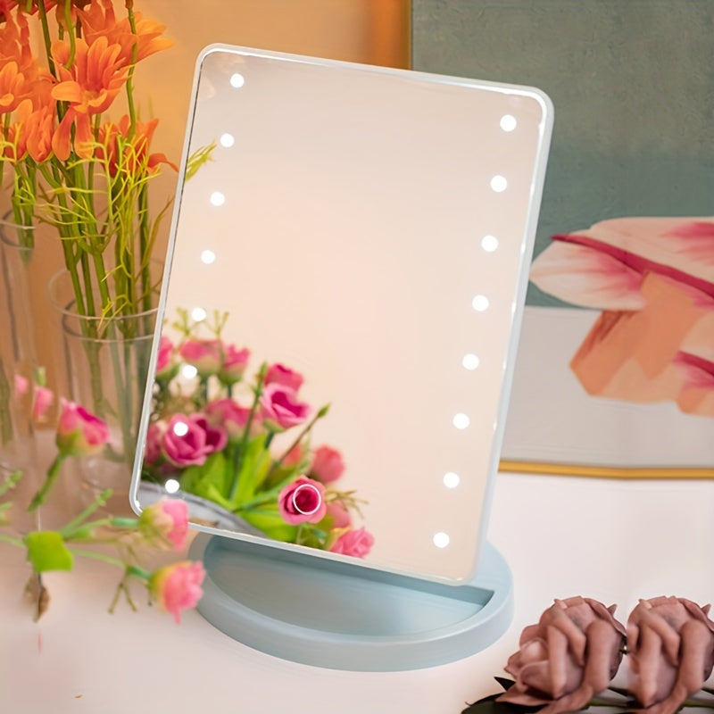 Miroir de Maquillage LED Ajustable - Luminosité Réglable et Portable