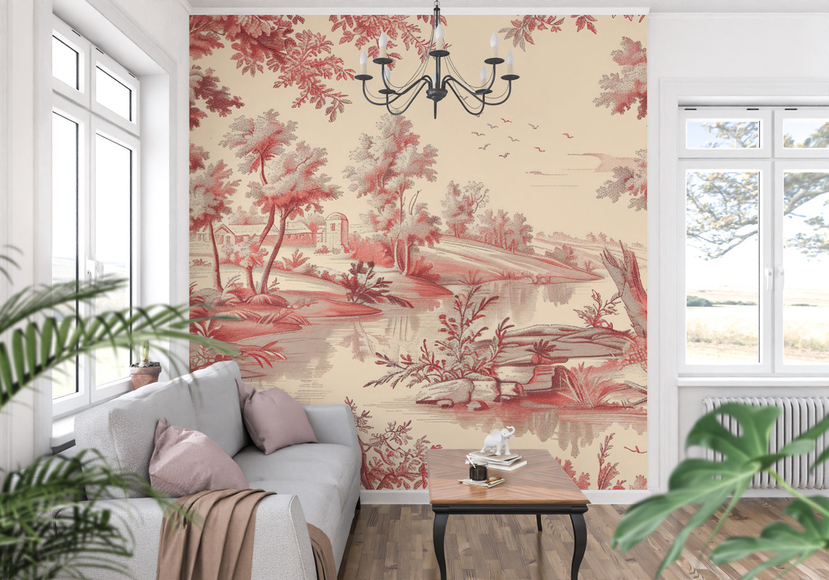 Papier Peint Toile De Jouy Artistique